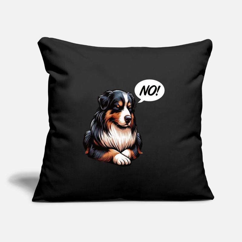 Pas de berger australien Aussie Propriétaire d’un Aussie Housse de coussin décorative 45 x 45 cm