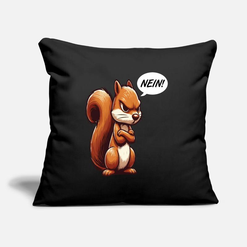 Nein Eichhörnchen Eichhorn Eichhörnchenliebhaber Sofakissenbezug 45 x 45 cm