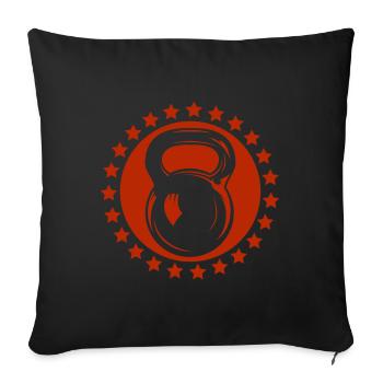 Bodybuilding - Weightlifting - Fitness - Workout - Sofa pillowcase 17,3'' x 17,3'' (45 x 45 cm) - black - Front