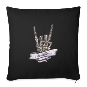 I, The Rudderless Skeleton Corned-Hand - Housse de coussin décorative 45 x 45 cm - noir - Devant