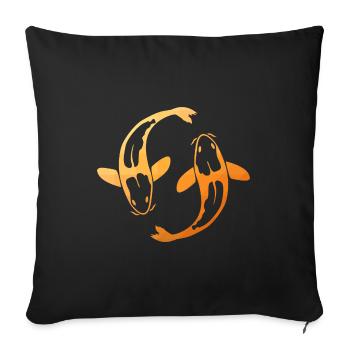Kois - Sofa pillowcase 17,3'' x 17,3'' (45 x 45 cm) - black - Front