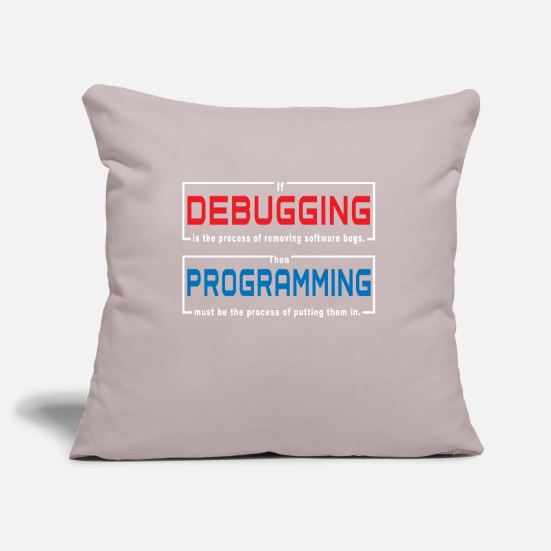 Debugging-Programmierung Sofakissenbezug 45 x 45 cm