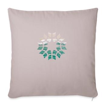 Welle Formen - Sofakissenbezug 45 x 45 cm - helles Taupe - Vorne