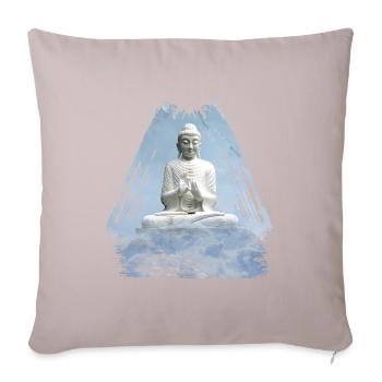 buddha 1 - Sofa pillowcase 17,3'' x 17,3'' (45 x 45 cm) - light taupe - Front