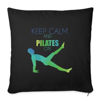 Pilates - Sofakissenbezug 45 x 45 cm - Schwarz - Vorne