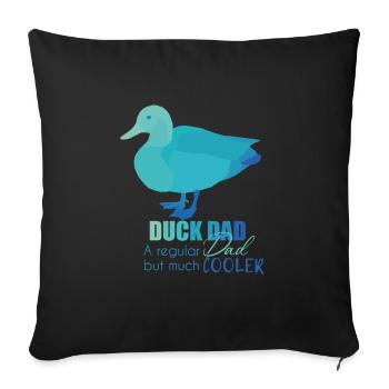 Duck - Sofa pillowcase 17,3'' x 17,3'' (45 x 45 cm) - black - Front