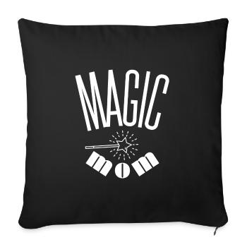 Magic mom - Housse de coussin décorative 45 x 45 cm - noir - Devant