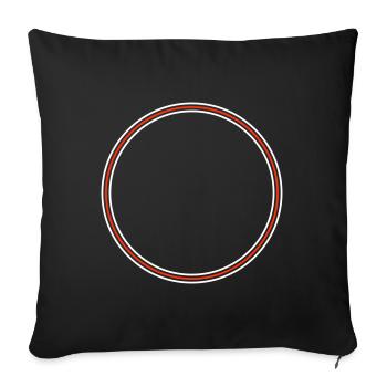 Kreis Icon - Sofakissenbezug 45 x 45 cm - Schwarz - Vorne