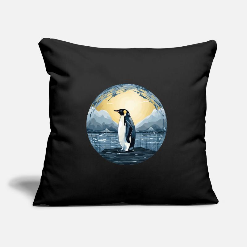 Pingouin Housse de coussin décorative 45 x 45 cm