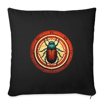bark beetle - Sofa pillowcase 17,3'' x 17,3'' (45 x 45 cm) - black - Front