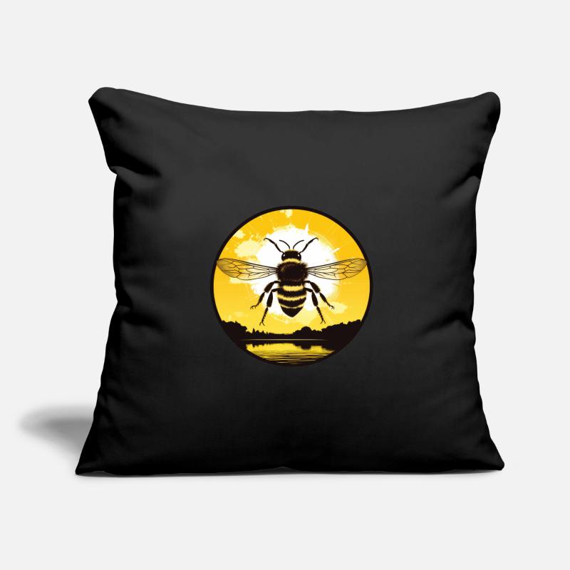 Abeille Housse de coussin décorative 45 x 45 cm