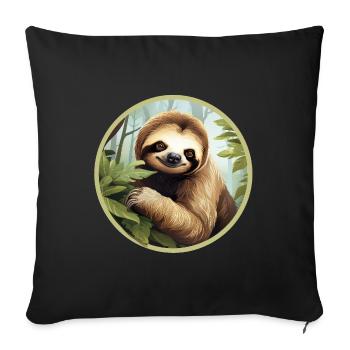 Paresse - Housse de coussin décorative 45 x 45 cm - noir - Devant
