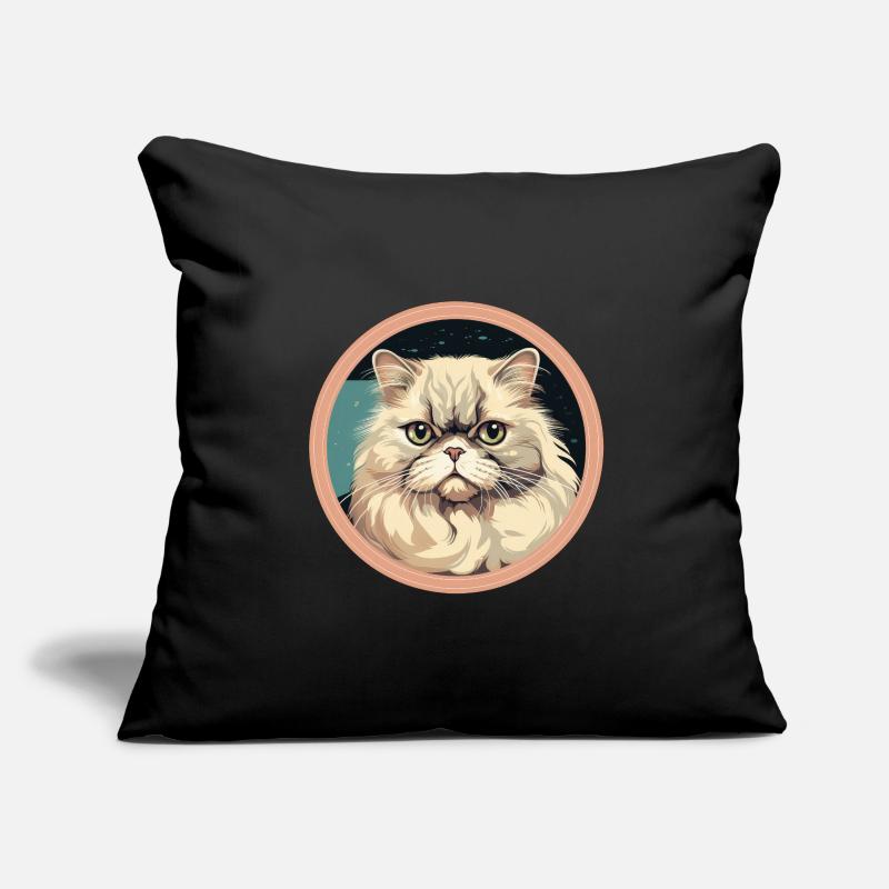 Chat persan Housse de coussin décorative 45 x 45 cm
