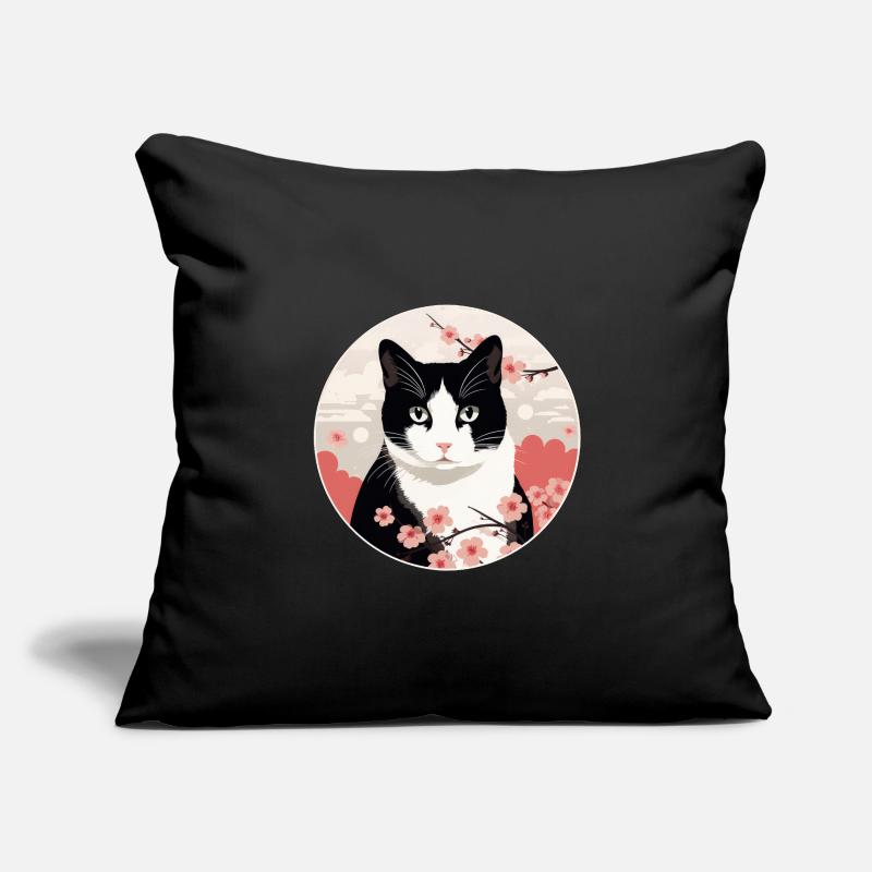 Japanese Bobtail Cat Sofa pillowcase 17,3'' x 17,3'' (45 x 45 cm)