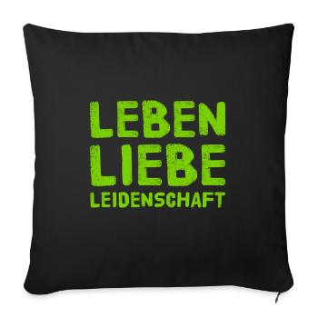 das ist mir wichtig - Sofakissenbezug 45 x 45 cm - Schwarz - Vorne