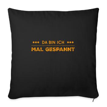 voller Hoffnung - Sofakissenbezug 45 x 45 cm - Schwarz - Vorne