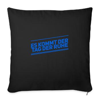 der ewige Schlaf - Sofakissenbezug 45 x 45 cm - Schwarz - Vorne