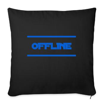 ich mag es offline - Sofakissenbezug 45 x 45 cm - Schwarz - Vorne