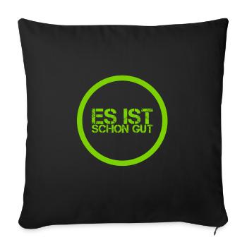 alles okay - Sofakissenbezug 45 x 45 cm - Schwarz - Vorne