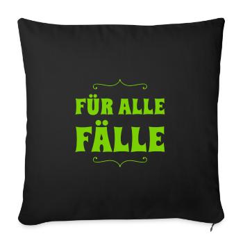 Plan B - Sofakissenbezug 45 x 45 cm - Schwarz - Vorne