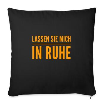 lass das - Sofakissenbezug 45 x 45 cm - Schwarz - Vorne
