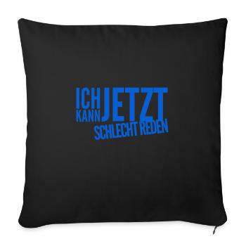 ein anderes mal - Sofakissenbezug 45 x 45 cm - Schwarz - Vorne