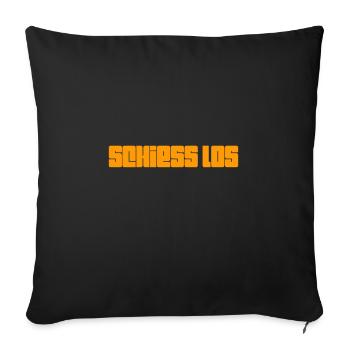 leg los - Sofakissenbezug 45 x 45 cm - Schwarz - Vorne