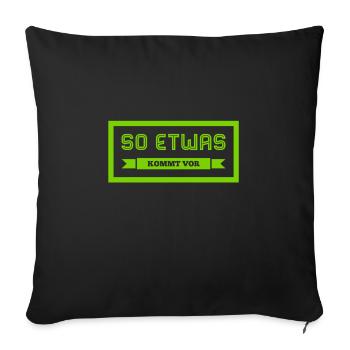 immer cool bleiben - Sofakissenbezug 45 x 45 cm - Schwarz - Vorne