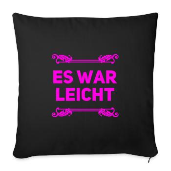 alles kein Problem - Sofakissenbezug 45 x 45 cm - Schwarz - Vorne