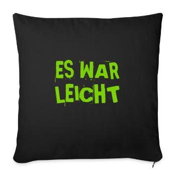 schwer sieht anders aus - Sofakissenbezug 45 x 45 cm - Schwarz - Vorne