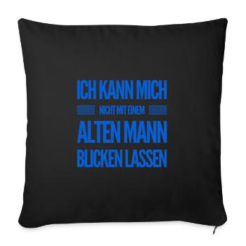 das ist nix für mich - Sofakissenbezug 45 x 45 cm - Schwarz - Vorne