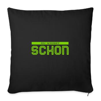 Einigkeit - Sofakissenbezug 45 x 45 cm - Schwarz - Vorne