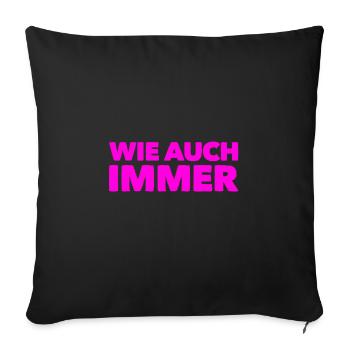 kann schon sein - Sofakissenbezug 45 x 45 cm - Schwarz - Vorne