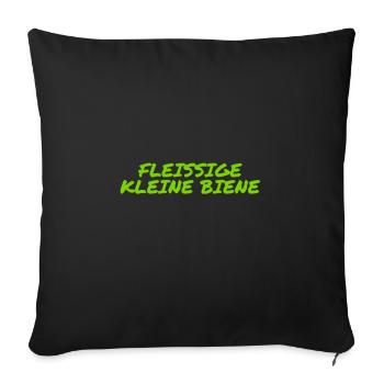 ich arbeite gern - Sofakissenbezug 45 x 45 cm - Schwarz - Vorne