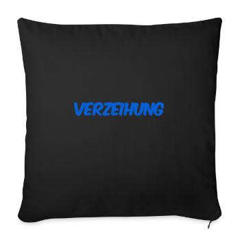 es tut mir leid - Sofakissenbezug 45 x 45 cm - Schwarz - Vorne