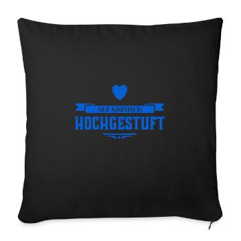die Gefahr steigt - Sofakissenbezug 45 x 45 cm - Schwarz - Vorne