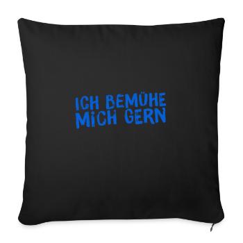 das mache ich gerne - Sofakissenbezug 45 x 45 cm - Schwarz - Vorne