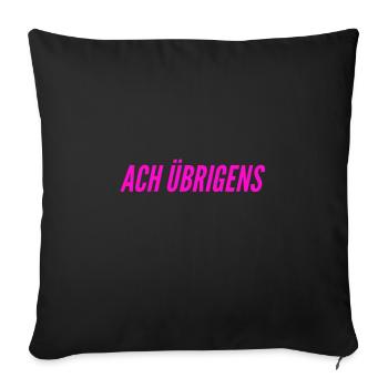 Klatsch und Tratsch - Sofakissenbezug 45 x 45 cm - Schwarz - Vorne
