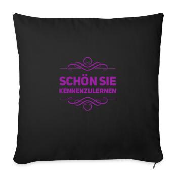sie mag ich - Sofakissenbezug 45 x 45 cm - Schwarz - Vorne