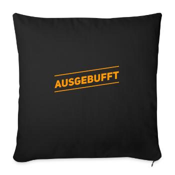 ich bin ein Fuchs - Sofakissenbezug 45 x 45 cm - Schwarz - Vorne