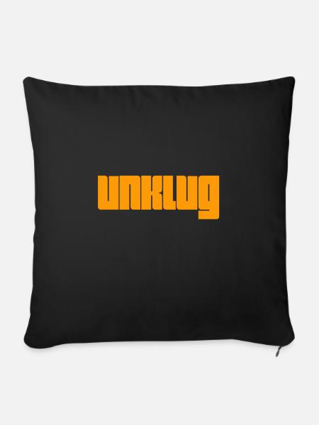 dumm - Sofakissenbezug 45 x 45 cm - Schwarz