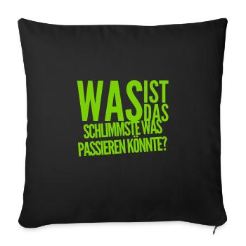 es wird gut werden - Sofakissenbezug 45 x 45 cm - Schwarz - Vorne