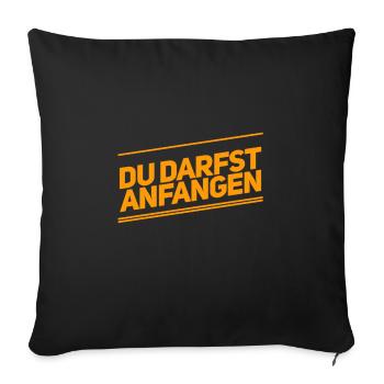 leg los - Sofakissenbezug 45 x 45 cm - Schwarz - Vorne