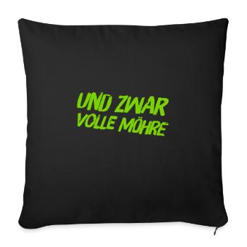 ich bin dafür - Sofakissenbezug 45 x 45 cm - Schwarz - Vorne