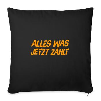 das ist mir wichtig - Sofakissenbezug 45 x 45 cm - Schwarz - Vorne