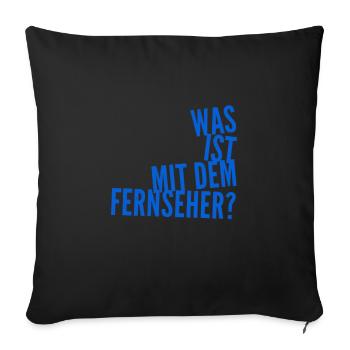 der Fernseher ist komisch - Sofakissenbezug 45 x 45 cm - Schwarz - Vorne