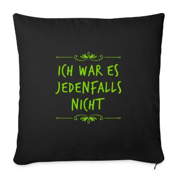 ich bin die Unschuld - Sofakissenbezug 45 x 45 cm - Schwarz - Vorne