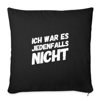unschuldig - Sofakissenbezug 45 x 45 cm - Schwarz - Vorne