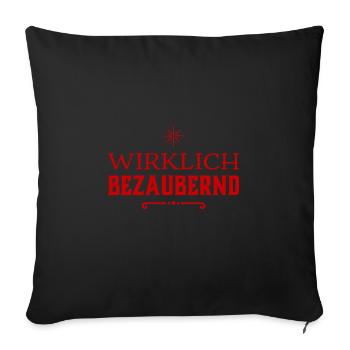richtig bezaubernd - Sofakissenbezug 45 x 45 cm - Schwarz - Vorne
