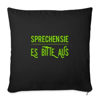 sagen sie es - Sofakissenbezug 45 x 45 cm - Schwarz - Vorne